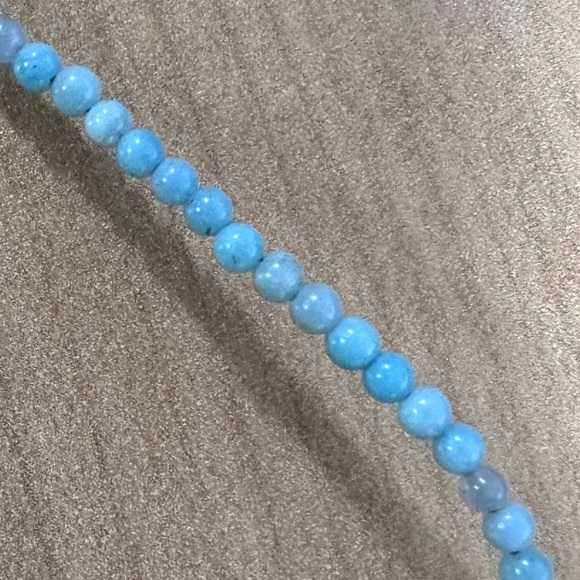 Turquoise mini bead necklace with pendant by Jay King - Picture 10 of 12